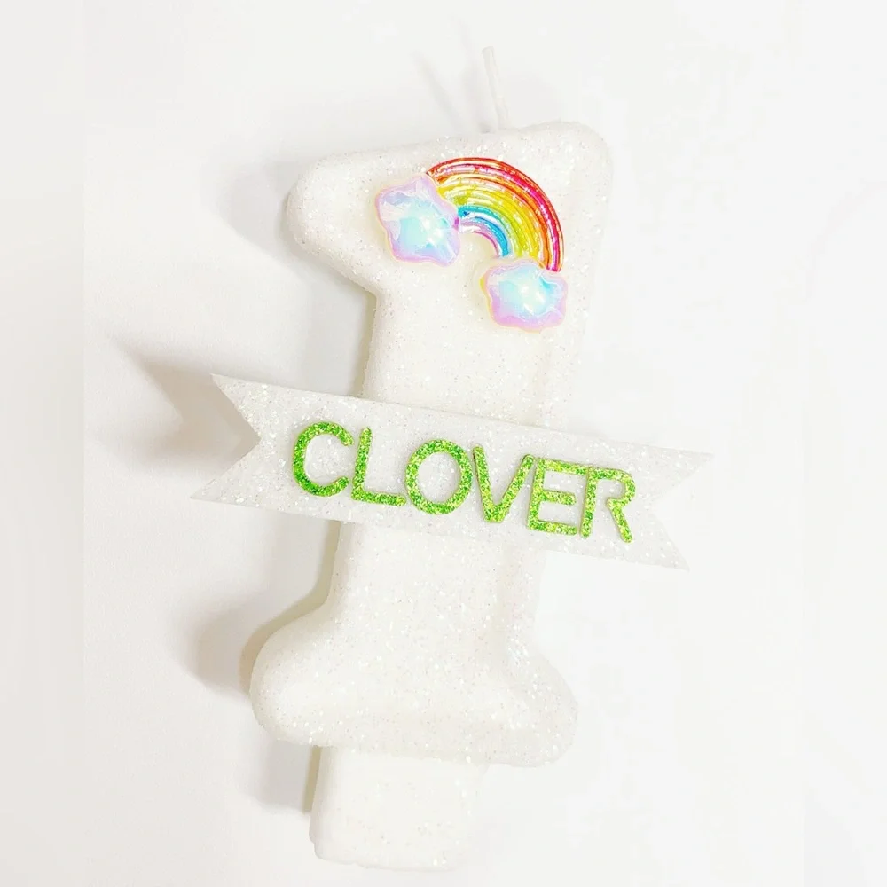 New! Personalized Name Candle Number Customized Birthday Candle Cake Topper Gift